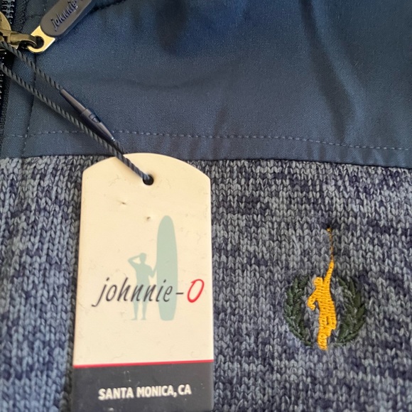 Johnnie-0 two-tone blue sweater jacket new with tags - Picture 4 of 5